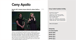 Desktop Screenshot of cenyapollo.cz